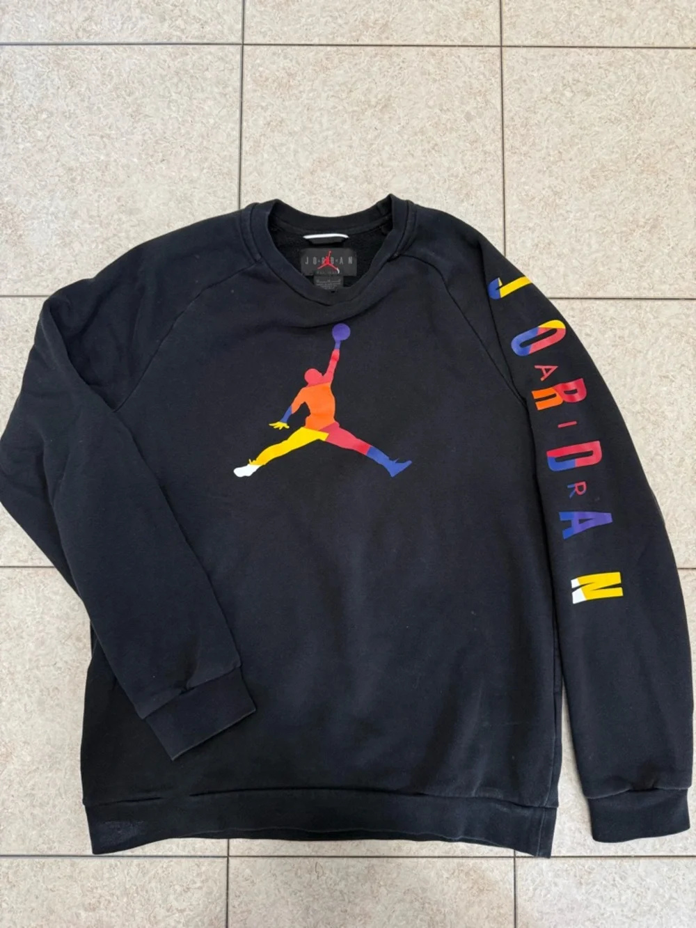 Jordan black crewneck